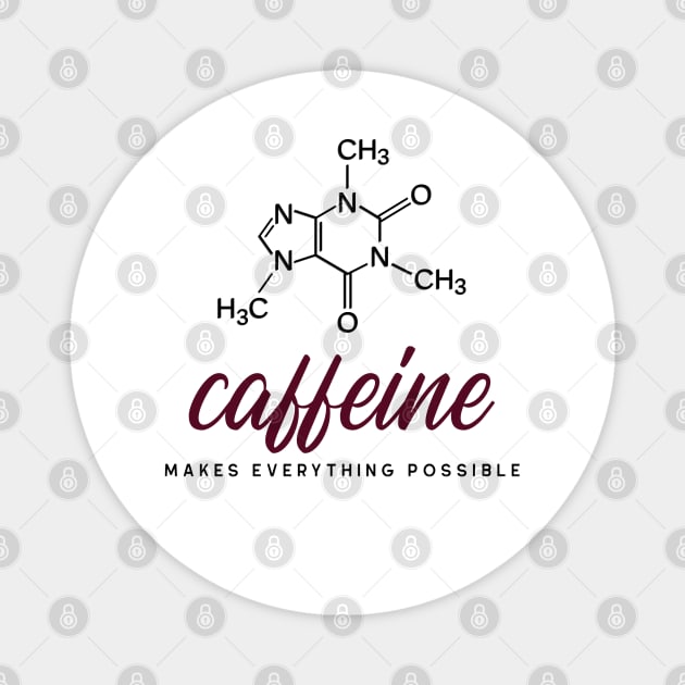 Caffeine Shirt Magnet by orbitaledge